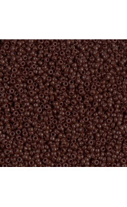 Miyuki rocailles Perlen 15/0 - Opaque chocolate 15-409